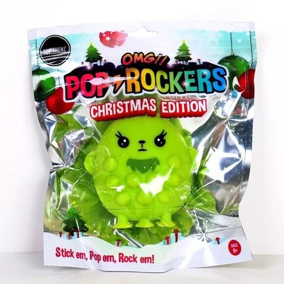 3 for $15 - OMG! Pop It‎ Rockers Christmas Edition - The Grump Fidget Toy - NEW - Picture 1 of 5